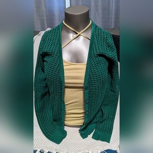 Merina Size Small Waffle Button Down Cardigan